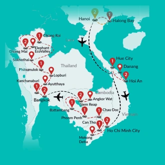 Guide Asie Du Sud-Est – Thaïlande, Laos, Cambodge, Vietnam – Occasion